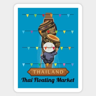 Thai Floating Market Sticker